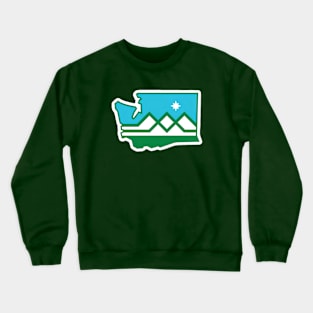 Washington state flag Crewneck Sweatshirt